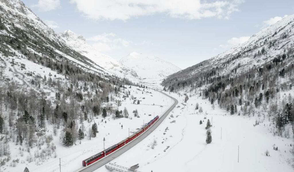 Bernina Pass & Brusio Spiral Viaduct
